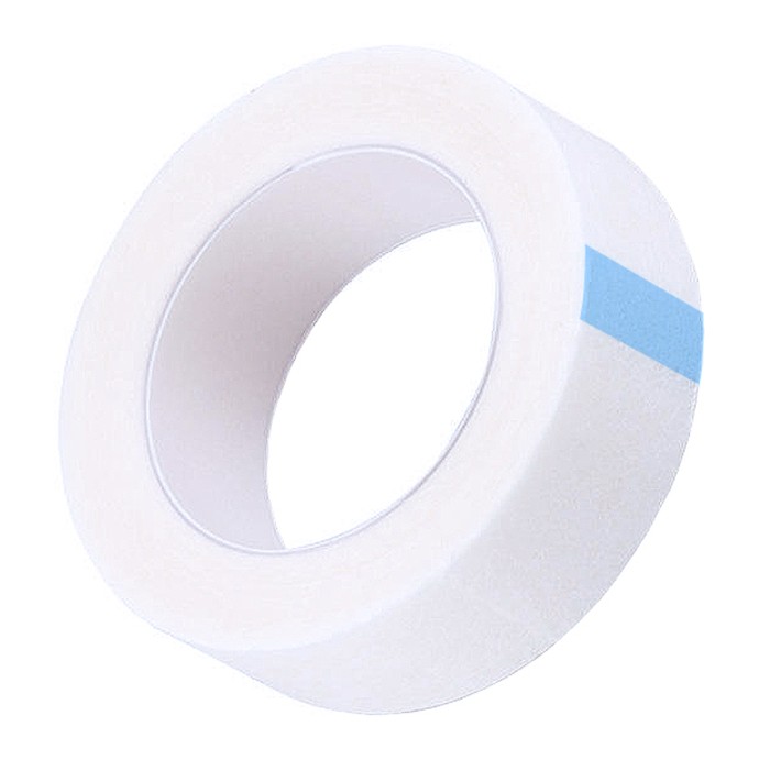 Cinta de papel - para aislamiento de pestañas - 1.3cm × 9m | Blanca