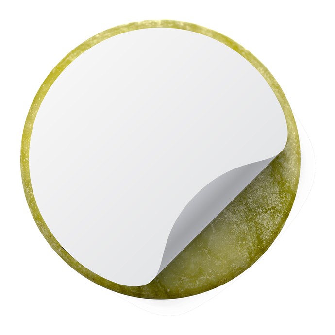 6 pegatinas grandes - para piedra de jade