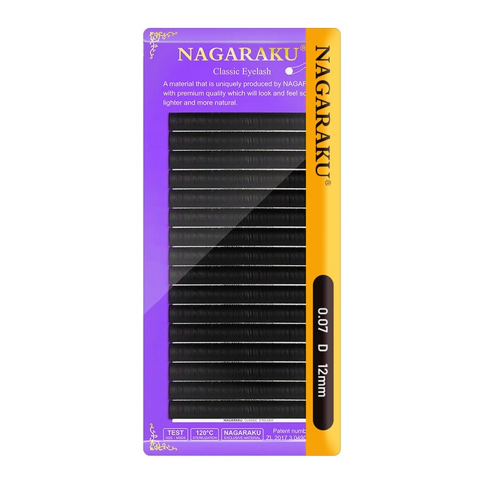 2nd Generation - Nagaraku Lashes - 12mm, D, 0.07mm