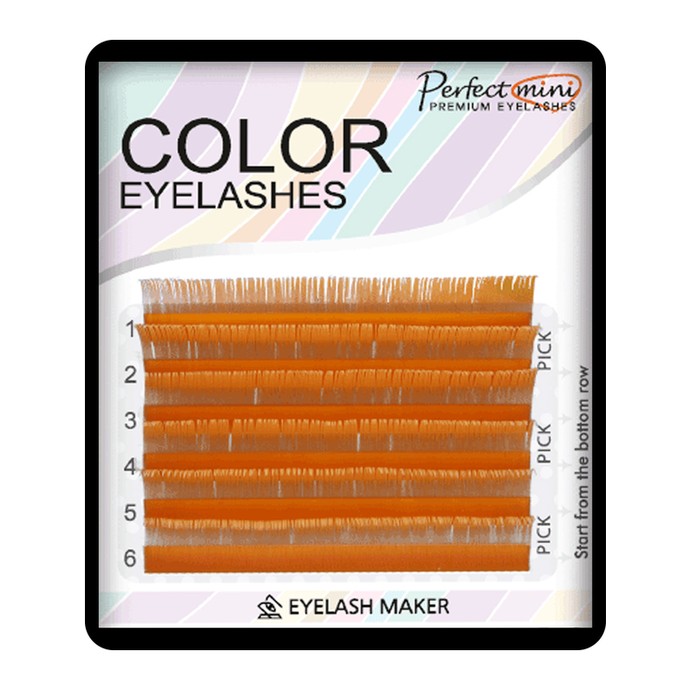Cils Colorés - Blonde - Mix 8-13, C, 0.10mm